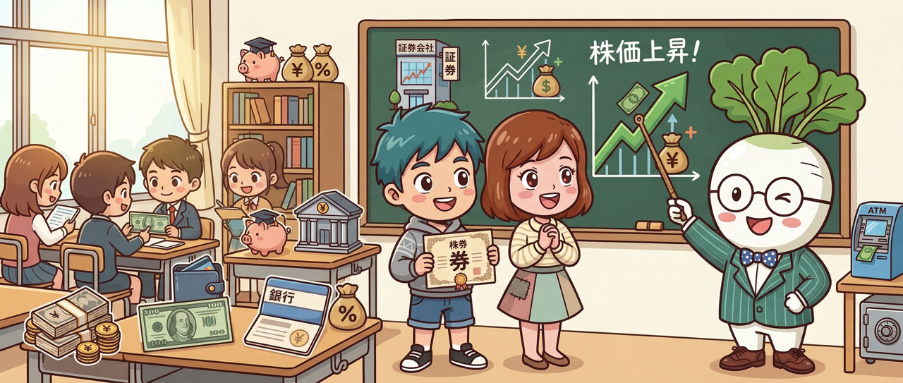 初心者向け投資学習メディア「カブ先生のお金の学校」を公開しました！